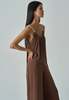 NKC Rope Tie Linen Jumpsuit - Chocolate - Thumbnail 10