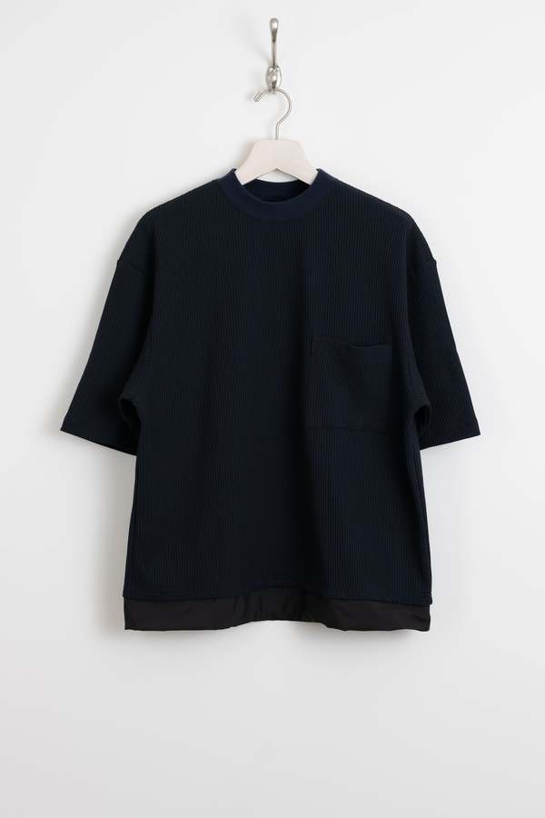 SOLOTEX Waffle S/S Tee Navy | Garmentory