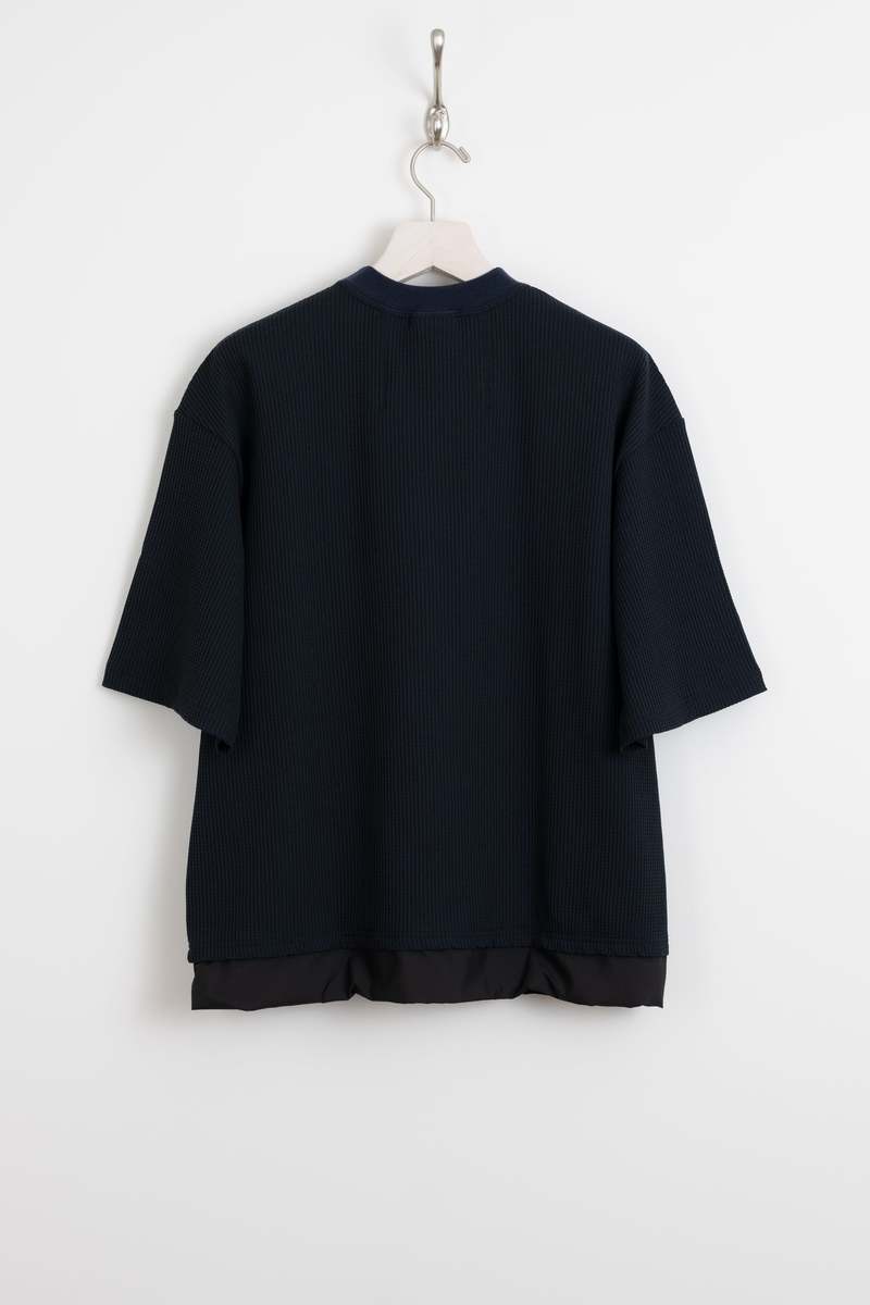 SOLOTEX Waffle S/S Tee Navy | Garmentory