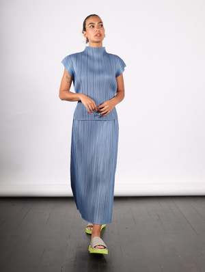 ワンピース PLEATS PLEASE MONTHLY COLORS: JUNE MONTHLY COLORS : JUNE Dress Turquoise Green – ISSEY MIYAKE EU