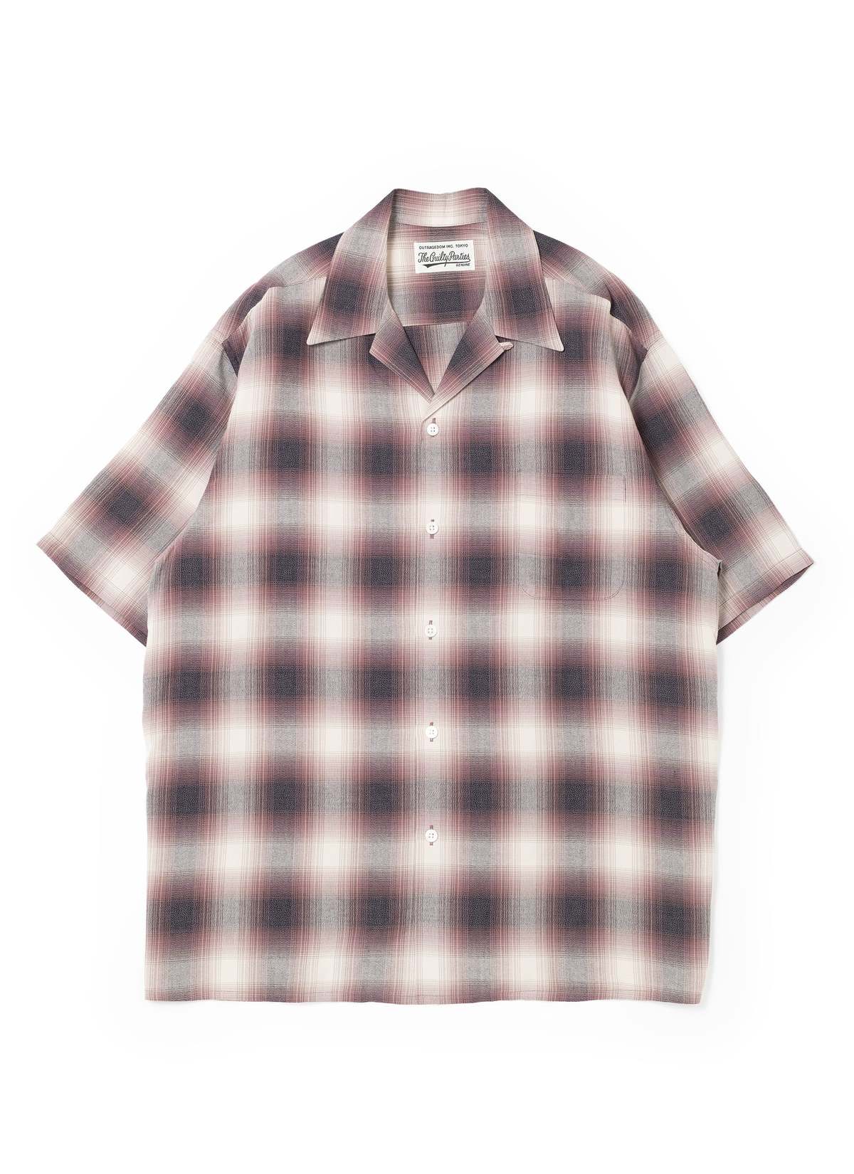 トップス WACKO MARIA CHECK OPEN COLLAR SHIRT L WM-PINK-1.jpg?v=1731620165&