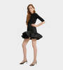 Patou Mini Bloom Skirt - Black - Thumbnail 4
