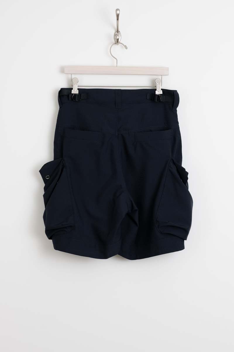 Meanswhile Luggage Cargo Shorts - Navy | Garmentory