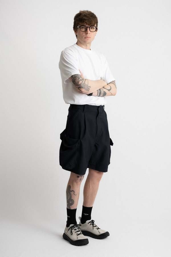 Meanswhile Luggage Cargo Shorts - Navy | Garmentory