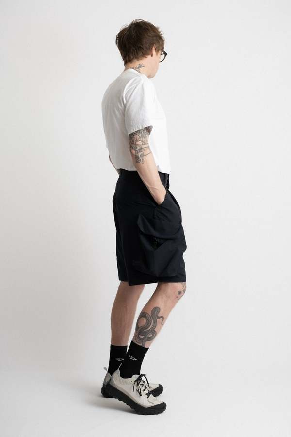 Meanswhile Luggage Cargo Shorts - Navy | Garmentory