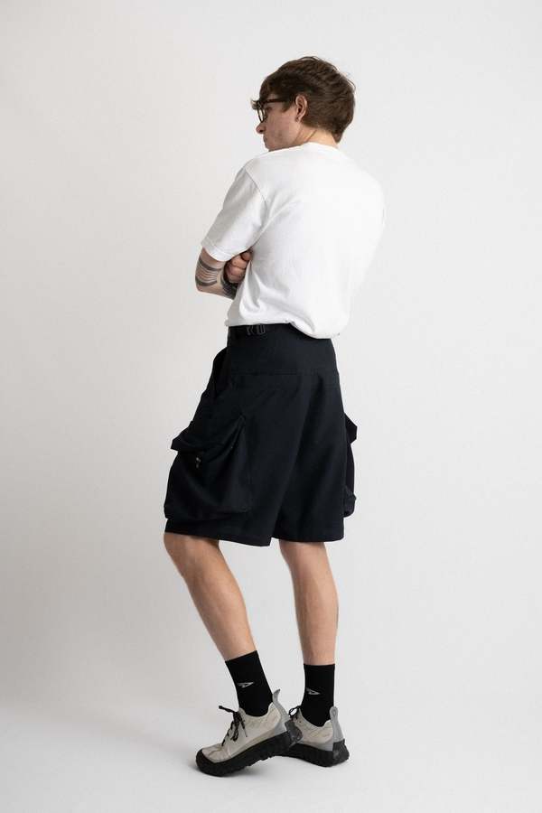 Meanswhile Luggage Cargo Shorts - Navy | Garmentory