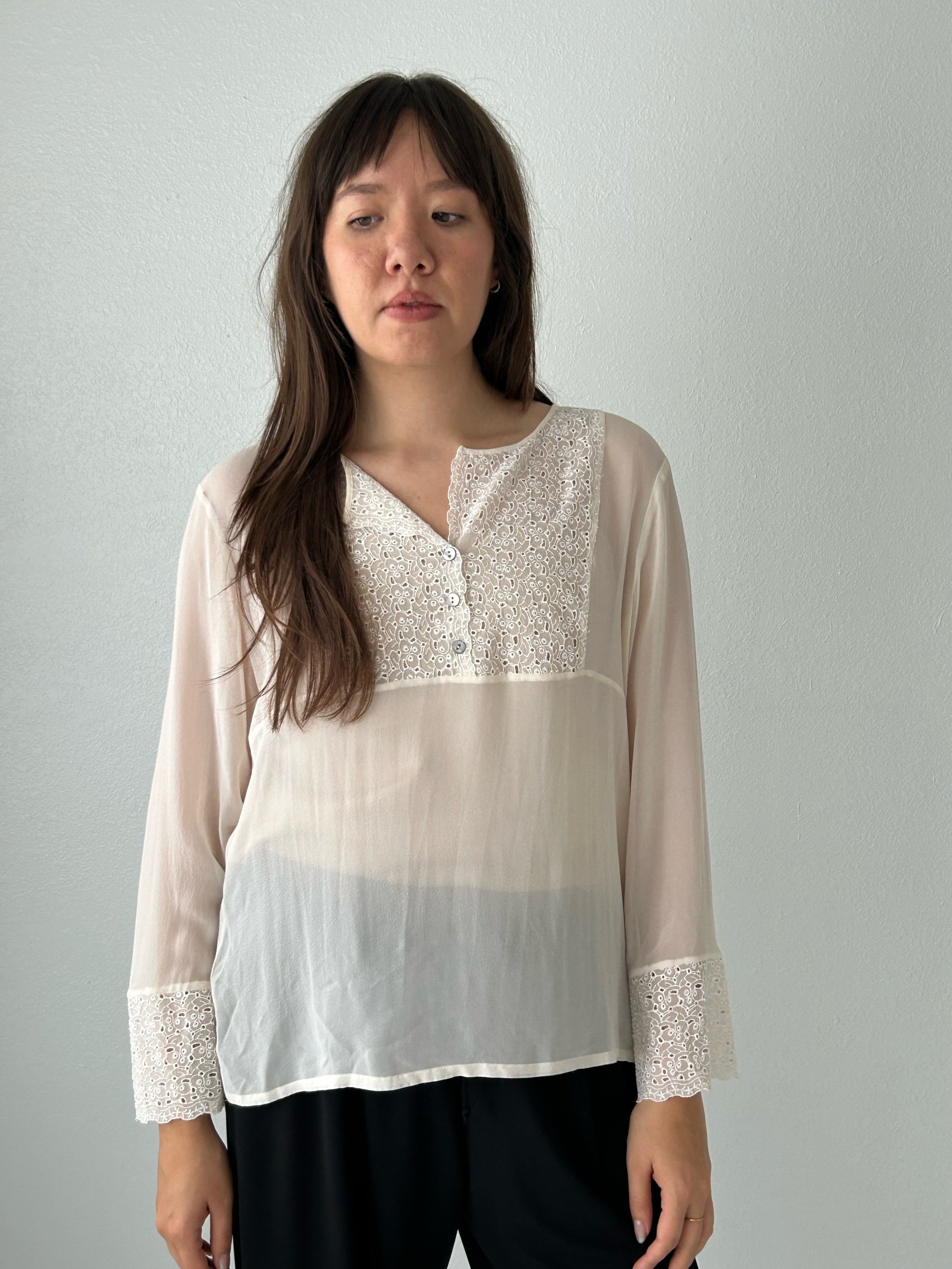 Eyelet Detailed Blouse main image 1