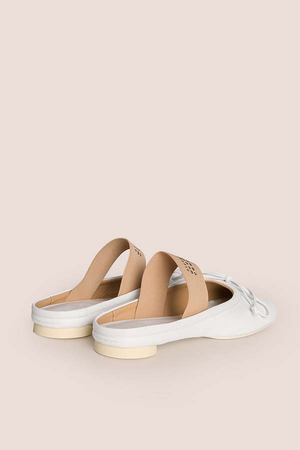 Sandales Maison Margiela MM6 En Cuir Et Toile - Pointure US 7 (IT 37) - Neuf Avec Défauts (échantillon)