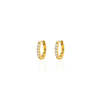 Lili Claspe Kris Nations Crystal Huggie Hoop Earring - 18k Gold Vermeil - Thumbnail 2
