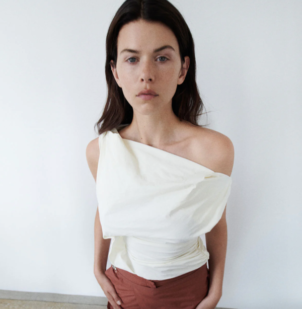 Paris Georgia Liquid Top - Cream | Garmentory