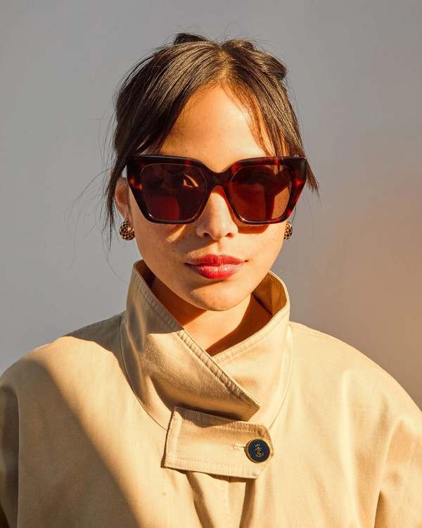 Clare V. Heather Sunglasses - Tortoise | Garmentory display picture 1