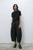 Cordera Linen Curved Pants - Black - Thumbnail 7