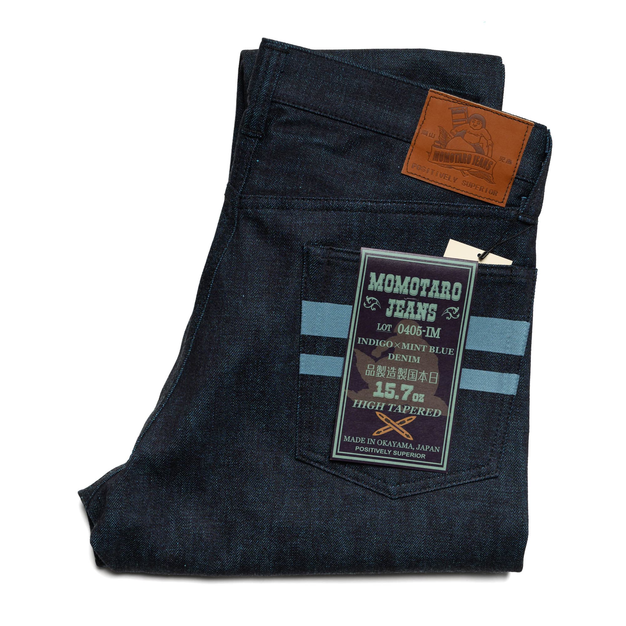 Momotaro Jeans Cotton High Tapered Selvedge Denim Jeans