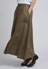 NKC Linen Blend Midi Skirt - Brown - Thumbnail 3