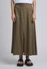 NKC Linen Blend Midi Skirt - Brown - Thumbnail 4
