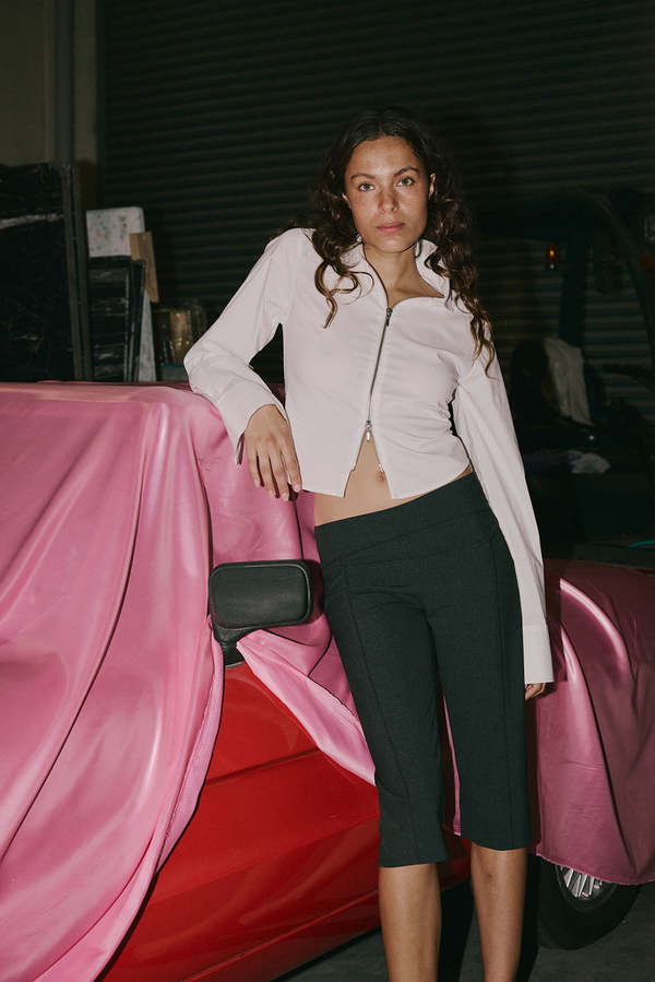 Muse the Label Sika Zip Shirt - White | Garmentory