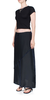 6397 Deconstructed Midi Skirt - Black - Thumbnail 2