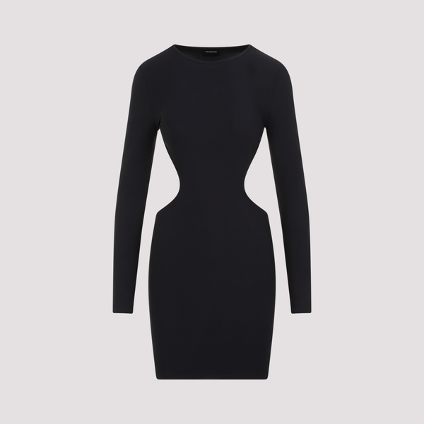 balenciaga little black dress Balenciaga // Velvet Gathered Mini Dress  VSP Consignment