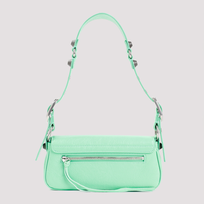 ショルダーバッグ・ポシェット BALENCIAGA MINT GREEN LE CAGOLE XS SHOULDER BAG Buy Balenciaga Light Mint Green Croc Embossed Leather Le