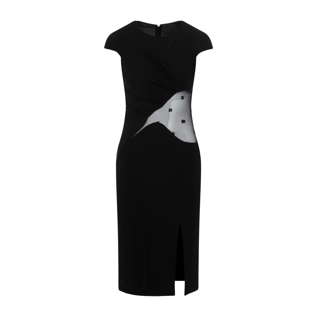 【関税・送料込み】GIVENCHY DRESSES BLACK VISCOSE SLEEVELESS GIVENCHY | RUCHED TANK TOP DRESS