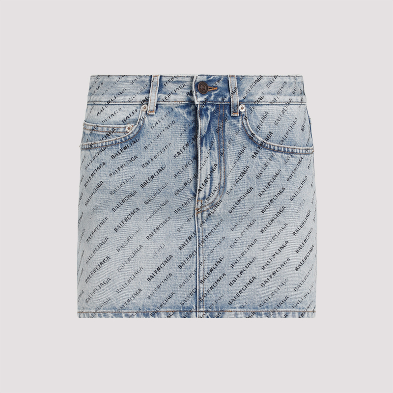 Balenciaga Low Waist Mini Skirt - Iced Blue | Garmentory