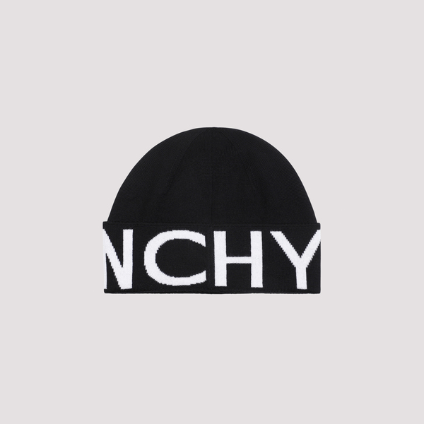 GIVENCHY Jacquard Beanie - Black/White | Garmentory display picture 1