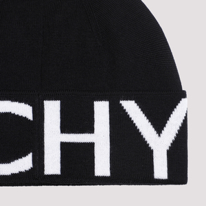 GIVENCHY Jacquard Beanie - Black/White | Garmentory