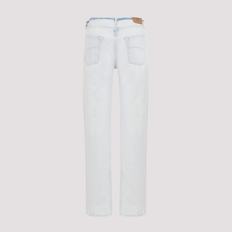 デニム・ジーパン BALENCIAGA Balenciaga Cut Off Waistband Jeans Balenciaga Cut Off Waistband Jeans - Heavy Bleached Blue