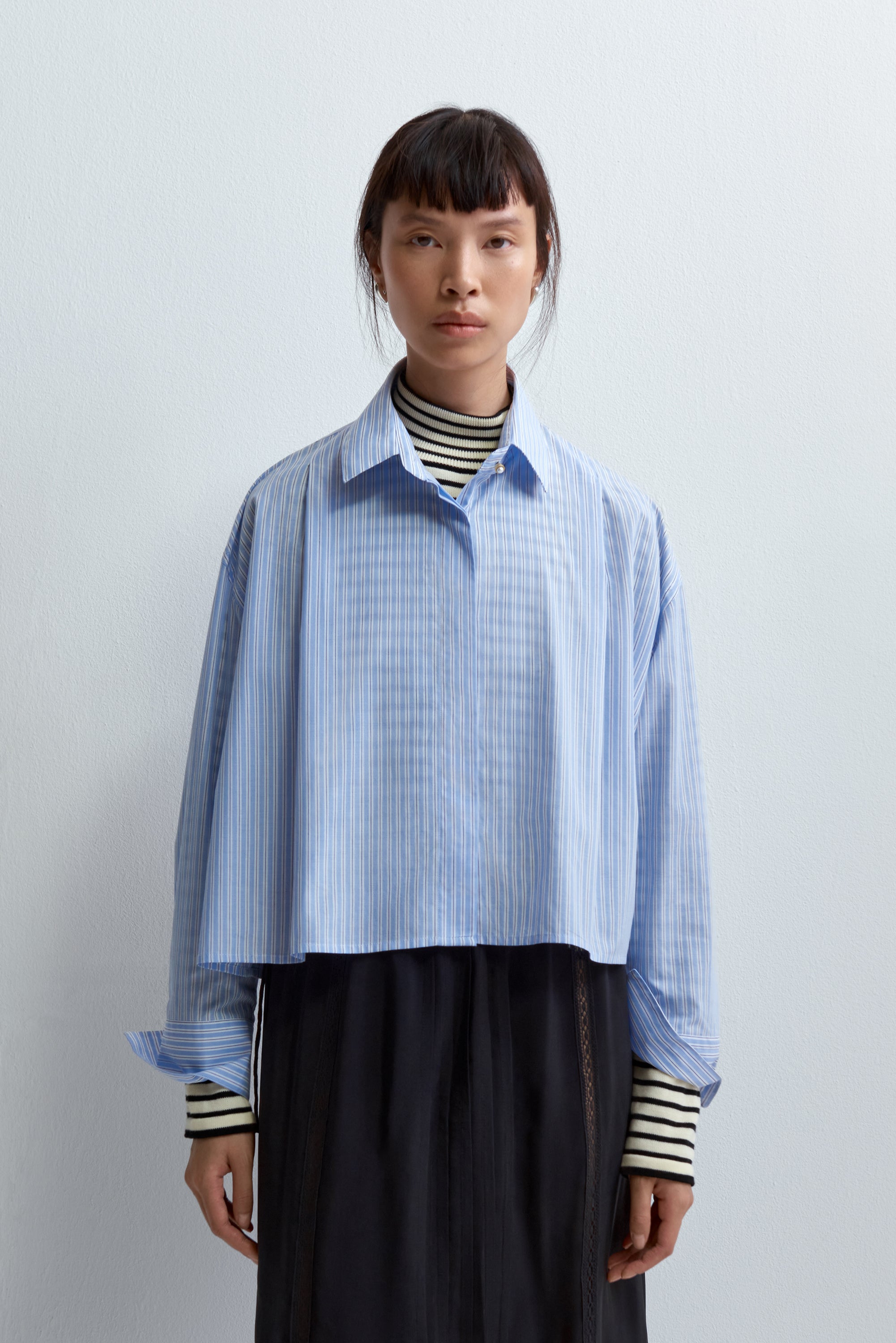 CORDERA CLASSIC BLOUSE - BLUE | Garmentory