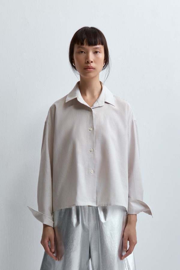 CORDERA NEW OXFORD SHIRT - BEIGE | Garmentory