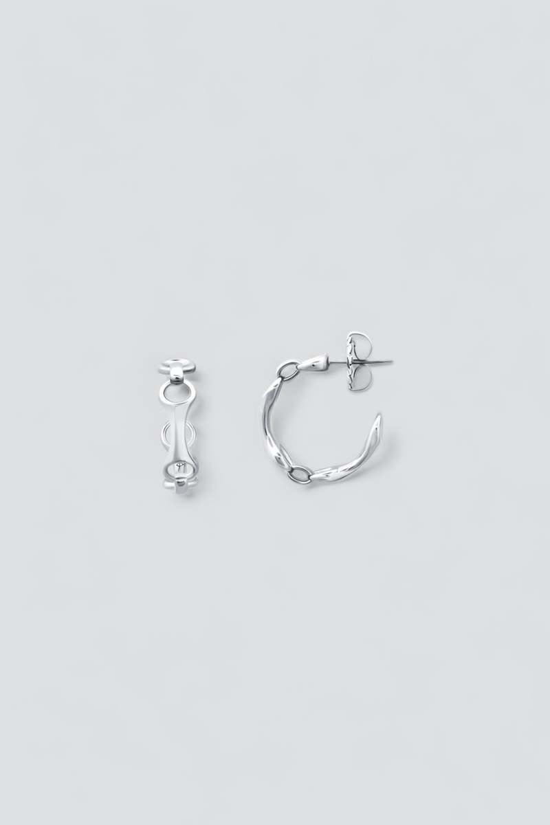Gabriela Artigas 15mm Double Beam Hoops - Sterling Silver Gabriela Artigas 15mm Double Beam Hoops - Sterling Silver