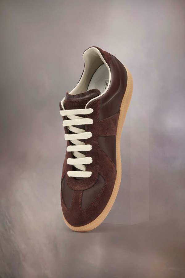 Brown Maison Margiela Sneakers Femme Suede Brown Margiela Sneakers