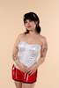 Vintage Select Misc Y2k Lace Up Bustier Top - White - Thumbnail 4