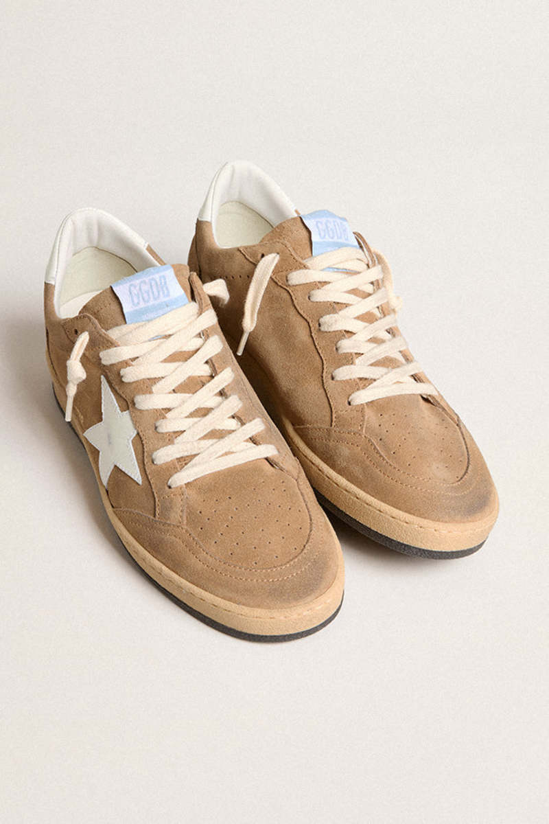 Golden Goose Ball Star Sneaker w. Suede Upper Toe and
