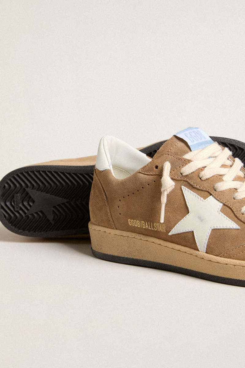 Golden Goose Ball Star Sneaker w. Suede Upper Toe and