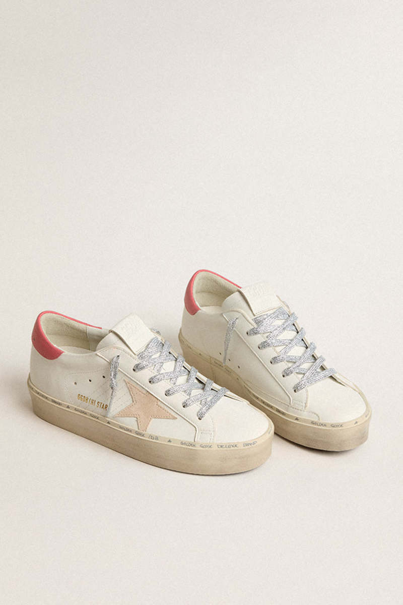 Golden Goose Hi Star Sneaker w. Leather Upper and Heel