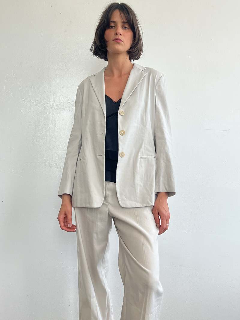 Vintage Ralph Lauren Linen Suit - Cloud | Garmentory