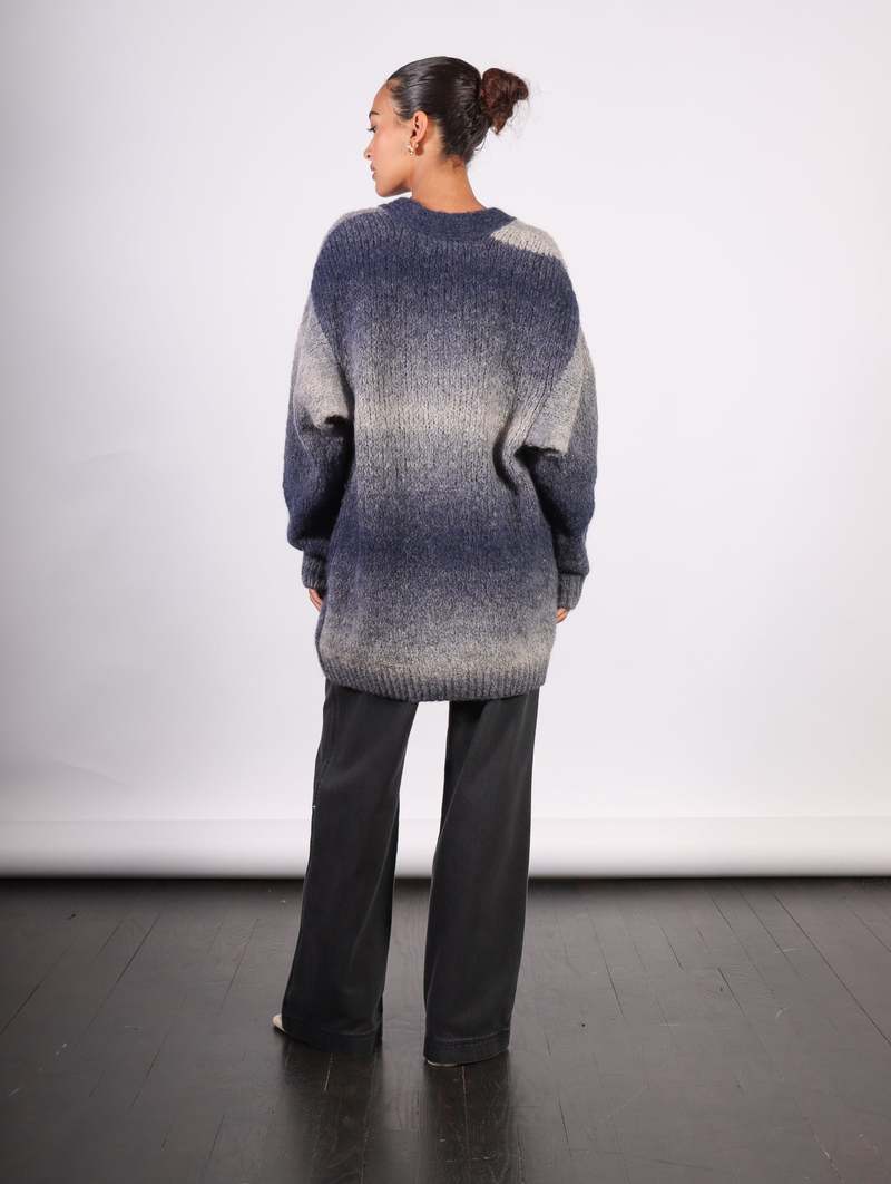 Rodebjer Alai Knitted Cardigan - Utility Blue Rodebjer Alai Knitted Cardigan - Utility Blue