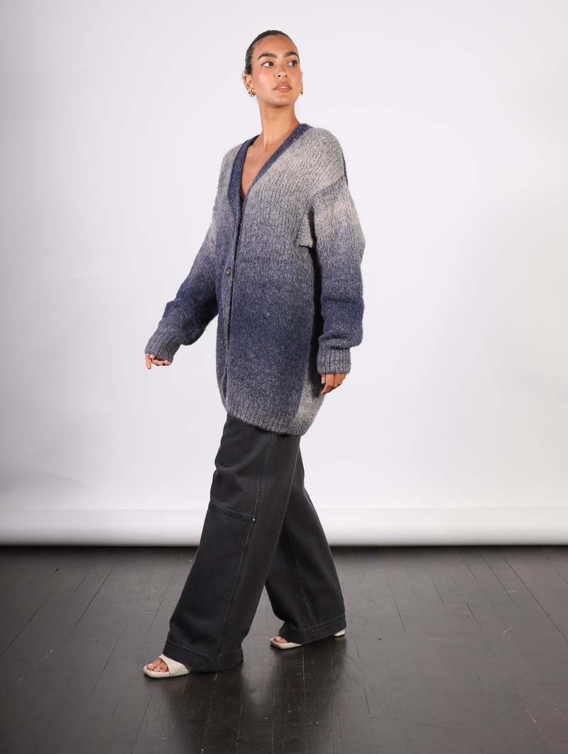 Rodebjer Alai Knitted Cardigan - Utility Blue Rodebjer Alai Knitted Cardigan - Utility Blue