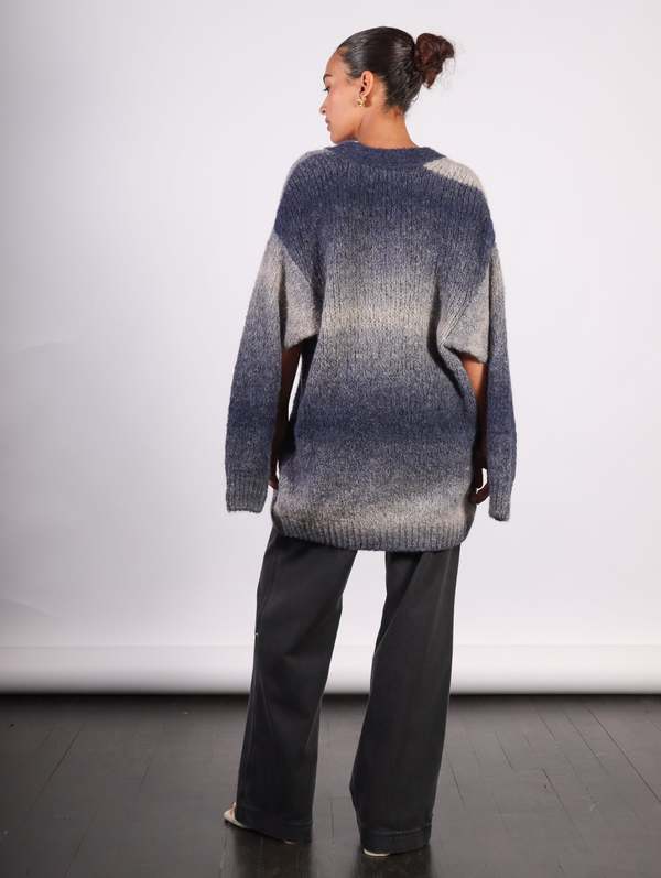 Rodebjer Alai Knitted Cardigan - Utility Blue Rodebjer Alai Knitted Cardigan - Utility Blue