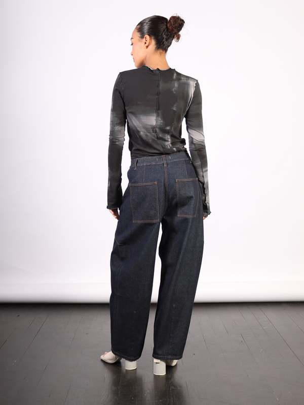 Tibi Petite Sid Jeans - Indigo Denim