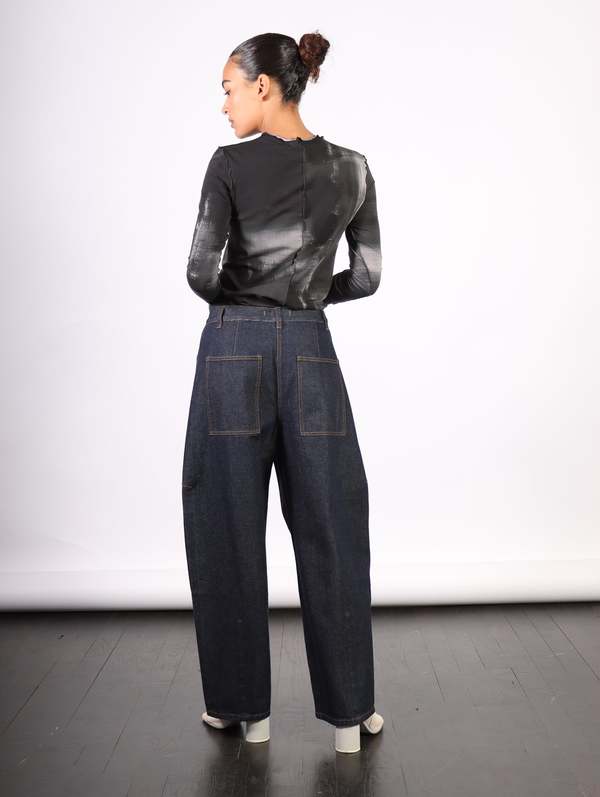 Tibi Petite Sid Jeans - Indigo Denim