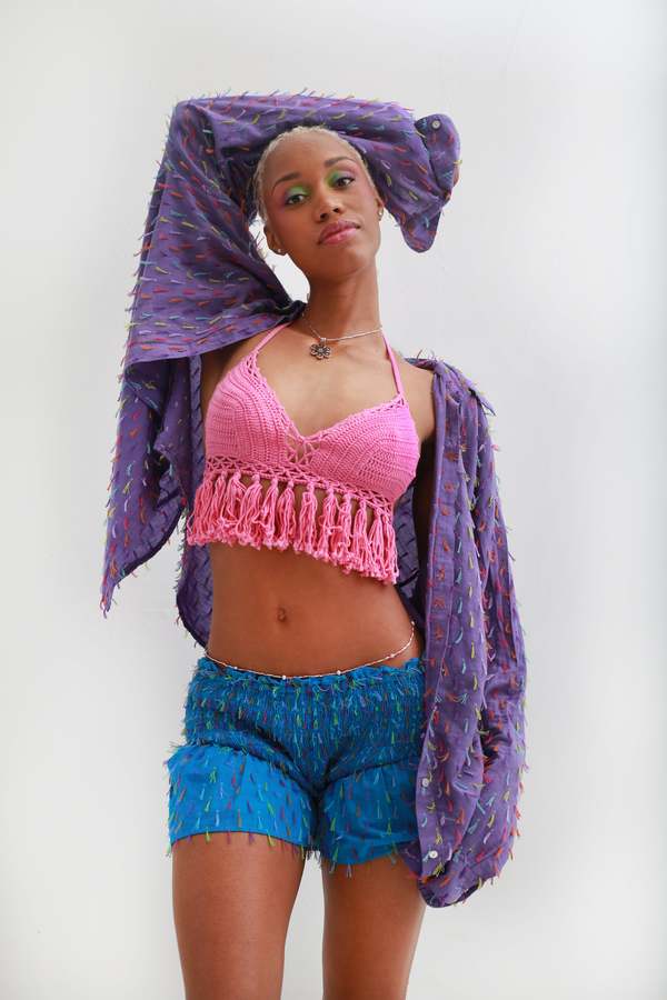 Abacaxi Silver Pearl Body Chain