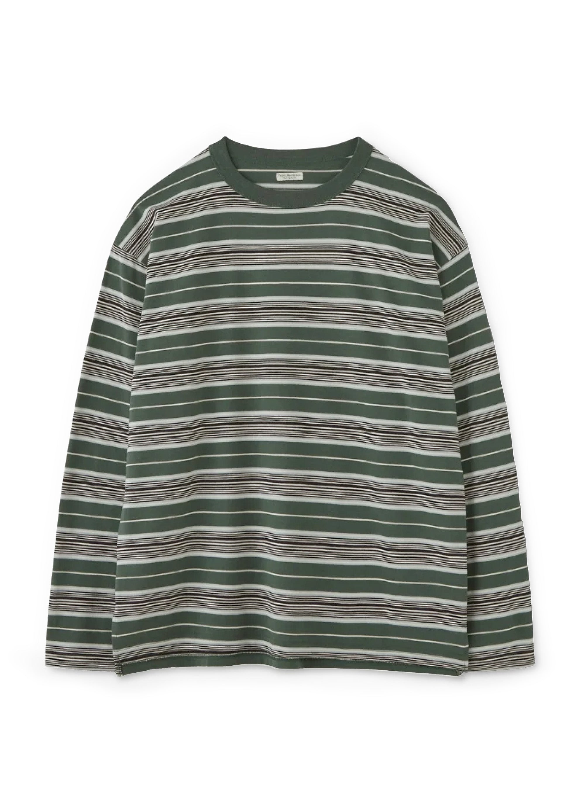 Phigvel Makers & Co Border L/s Top - Green/Navy | Garmentory