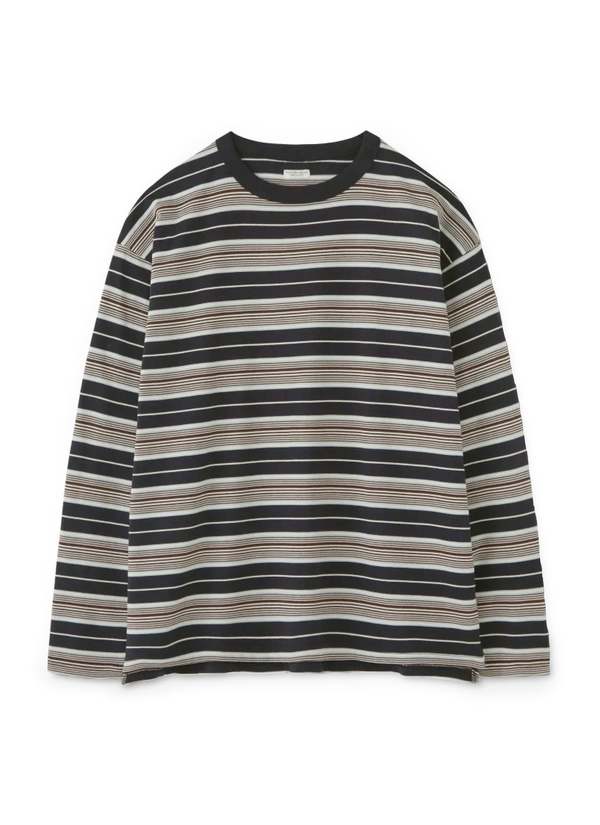 Phigvel Makers & Co. Border L/s Top - Navy/Brown | Garmentory