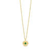 Sierra Winter Jewelry Evil Eye Necklace - Gold Vermeil/Emerald - Thumbnail 1