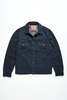 Pure Blue Japan Double Face Indigo Stripe Type 2 Jacket - Blue - Thumbnail 1