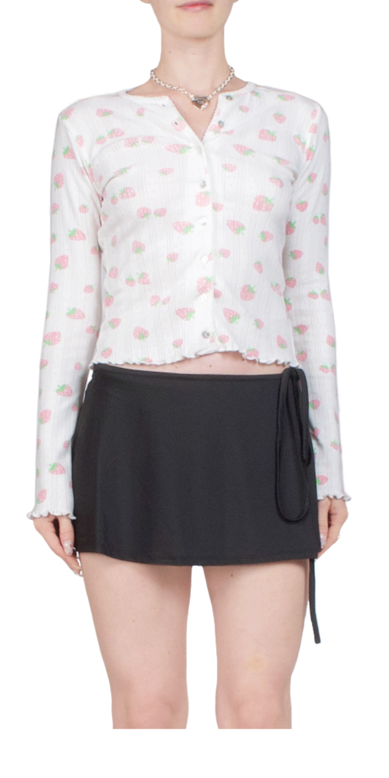 [Sandy LIANG] STRAW CARDIGAN[TWICEナヨン着用] Sandy Liang Straw Cardigan | Garmentory