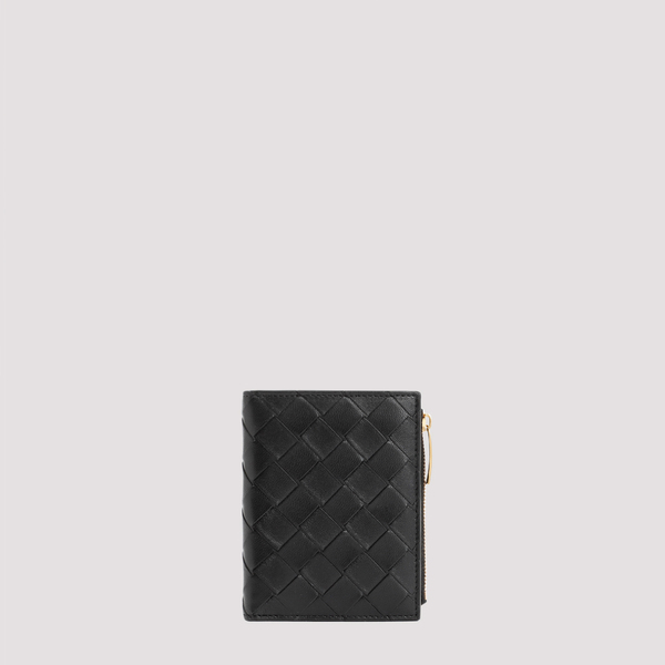 BOTTEGA VENETA Bi fold wallet with zip - Black | Garmentory