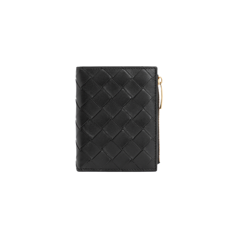 BOTTEGA VENETA Bi fold wallet with zip - Black | Garmentory